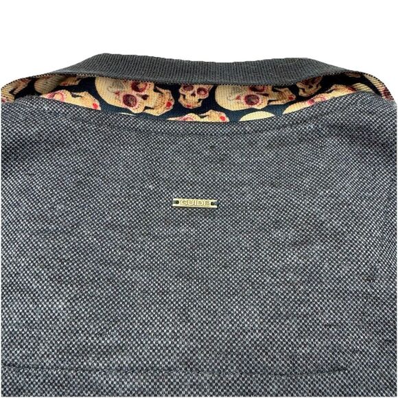 Guide London Polo Shirt Size Large Blue Hidden Skull Print Smart Polo Golf - Picture 8 of 11